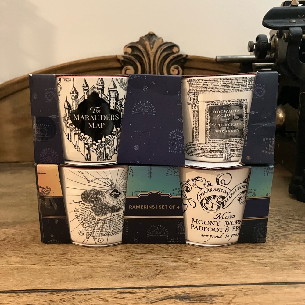 Rae Dunn Harry Potter Ramekins Marauder’s map version